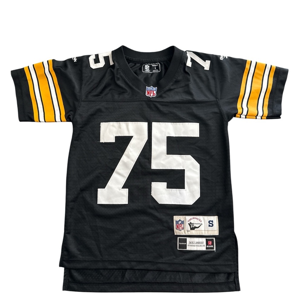 Youth Small Steelers Joe Greene #75 Throwback Jersey Reebok NFL Vintage